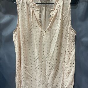 41 Hawthorn Ruffle Trim Polka Dot Blouse - Cream